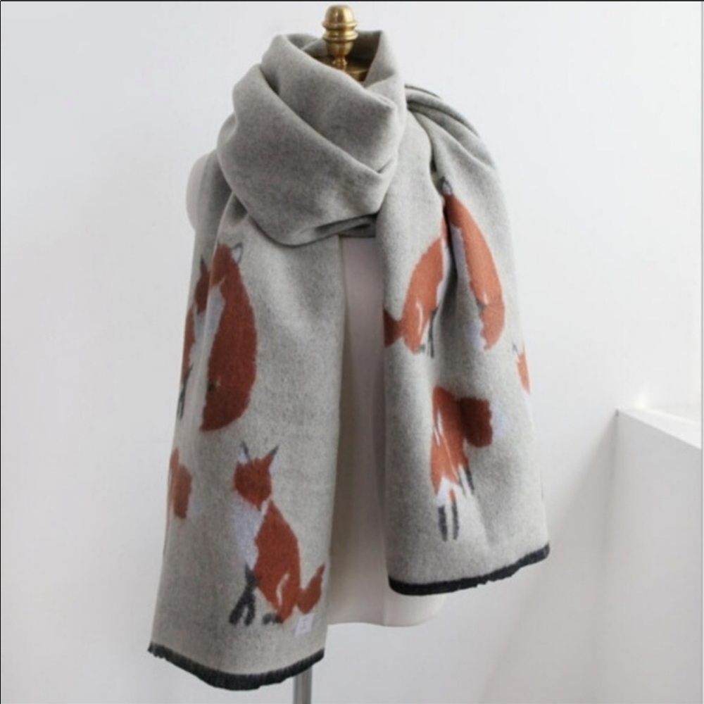 NEW Cozy Assorted Fox Scarves